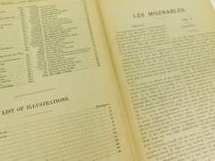 Rare! 2 Volumes Antique Victor Hugo's Les Miserables