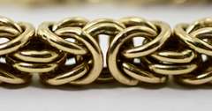 Always Popular 14K Byzantine Bracelet