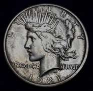 Key Date 1921 Peace Dollar Polished
