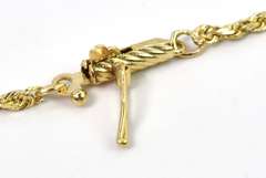 Curious Greek Key Necklace in 14KT Yellow Gold