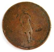 1837 Half Penny Bank Token