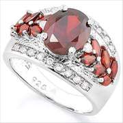 SUPERB ! CREATED RUBY 925 STERLING SILVER RING