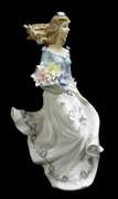 Strolling Through the Meadow 14inc Porcelain Figurine