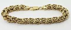 Always Popular 14K Byzantine Bracelet