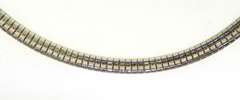 Italian Sterling Silver Omega Necklace