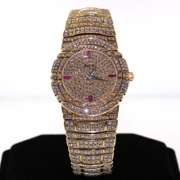 Very Rare and Collectable18kt Yellow Gold Diamond and Ruby Piaget Tanagra Watch