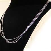 Incredible 18KT 0.75CTW Diamond Station Necklace