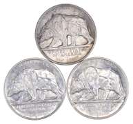 (3) 1925-S California Diamond Jubilee Commemorative Half Dollars - Unc