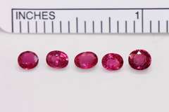 Sparkling Ruby Lot of 5