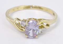 Estate Amethyst Ring in Yellow Gold