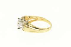 14K Yellow Gold Classic Cubic Zirconia Travel Engagement Ring