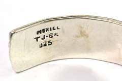 Striking Geometrical Cuff Bracelet in Sterling Silver