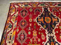 STUNNING PERSIAN SHIRAZ RUG 5.7x8