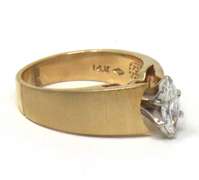 Dazzling Prong Set Marquise Shape Diamond Engagement Ring