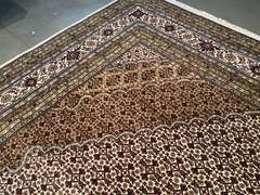FINE SILK & WOOL PERSIAN TABRIZ RUG 9.9x13.9