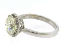 Captivating White Gold 3cts Diamond Halo Engagement Ring