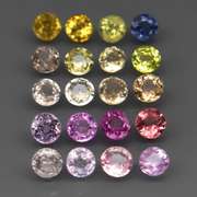 Fancy color 5.88ct UNHEATED VS Sapphire set