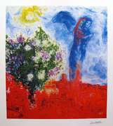 Marc Chagall, Couple Above St. Paul