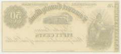 Gem Crisp 1862 .50 Cent Note Somerset County Bank Somerville N.J.!