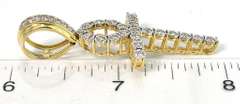 NEW Diamond Ankh Cross in Gold