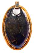 Big Mixed Metals Pendant with Huge Chrysocolla