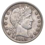 1893 Barber Quarter