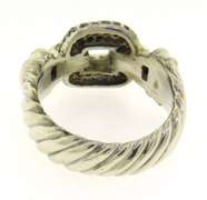 Sterling Silver Designed by David Yurman Pave Diamond Ring