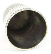 Antique Sterling Daisy & Scrolls Thimble