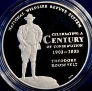 United States Mint 2003 National Wildlife Refuge System Centennial Medals. Salmon And Bald Eagle.