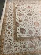 EXQUISITE SILK &WOOL MAHAL DESIGN RUG 9x12