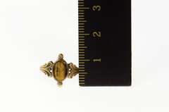 14K Yellow Gold Victorian Carved Tiger's Eye Cameo Ring