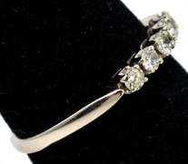 Sweet 5-Stone 1/5CTW Diamond Band in 14KT White Gold