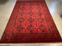 EXQUISITE AFGHAN RUG 6.7x9.9