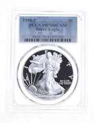 PR70 DCAM 1998-P American Silver Eagle - Graded PCGS
