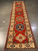 Stunning Fine Kazak Runner 2.6x10