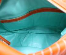 Tiffany & Co Smooth Calf Marlow Tubular Tangerine Leather Hobo Purse