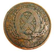 1837 Half Penny Bank Token
