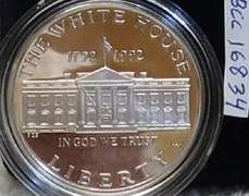 1992 White House PRF Silver Dol commem