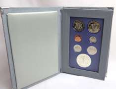 1986 US 6 Coin Constitution Prestige Set Box