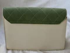 Designer Style Two Tone Velvet and Leather Bag