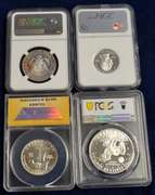 Four Slabbed Sliver Coins