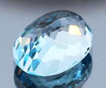 Glittering and huge! 10.25ct vivid sky blue Topaz