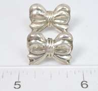 Sterling Silver Bow Earrings