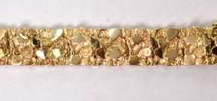 Heavy Nugget Style Bracelet, 14KT