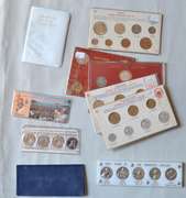 10 Various European Coin or Medal Sets