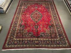 MAGNIFICENT PERSIAN MASHAD RUG 8x11