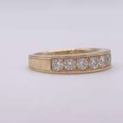 14kt Solid Gold & Diamond Band Ring