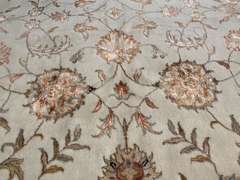 EXQUISITE SILK &WOOL MAHAL DESIGN RUG 9x12
