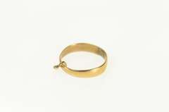 14K Yellow Gold Victorian Simple Plain Baby Band Ring Charm/Pendant