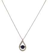 Sterling Silver Blue Gemstone Pendant on Chain
